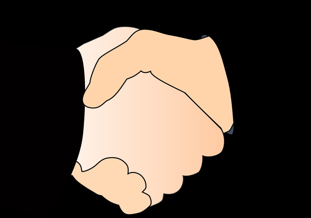 hands, shake, black